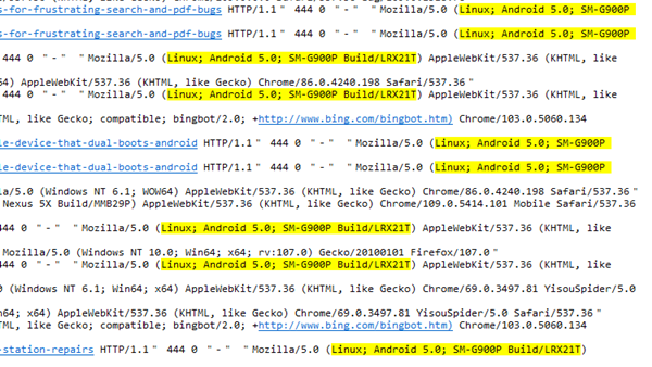 [Nginx] 封禁SM-G900P恶意爬虫避免浪费服务器资源