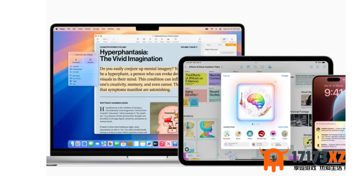 AppleIntelligence测试版现已开放：文本重写工具、闪亮新Siri设计